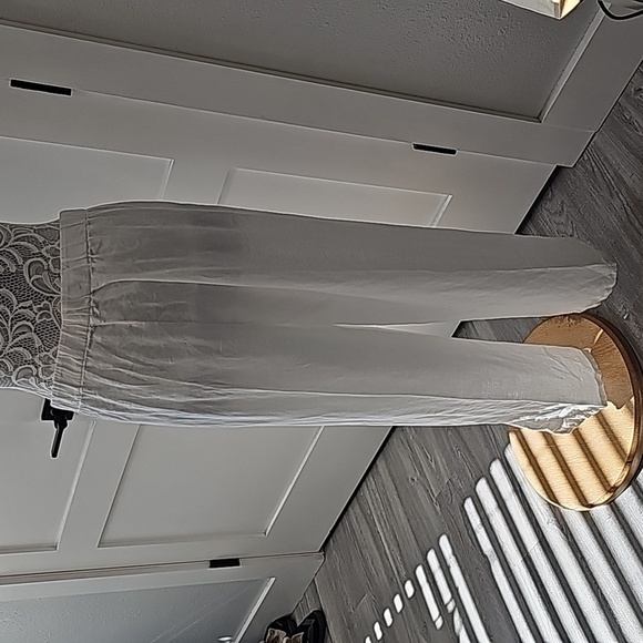 Eileen Fisher white organic linen wide leg pants. Size XL - Picture 4 of 10